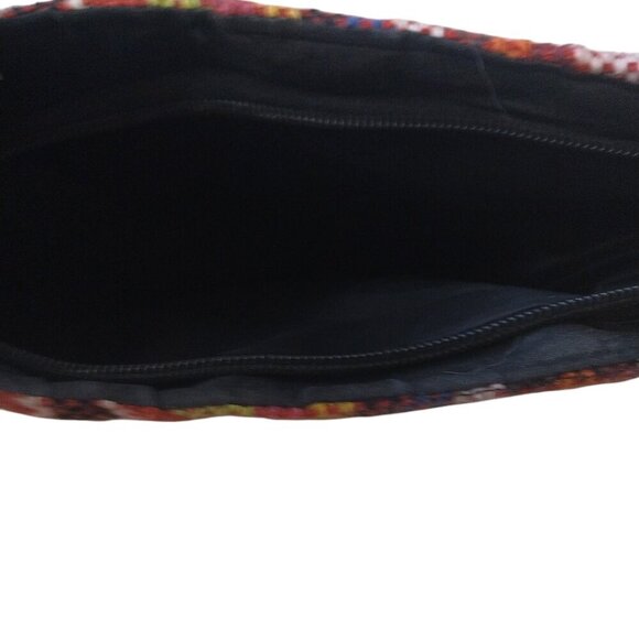 Boho Hippie Embroidered Beads Fringe Textile Cross-Body Purse Bag Multicolored - Picture 6 of 9